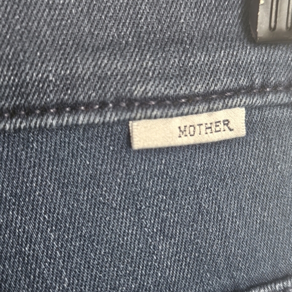 Mother Blue High-Waisted Looker Ankle Fray Jeans Size 27 - Picture 5 of 9